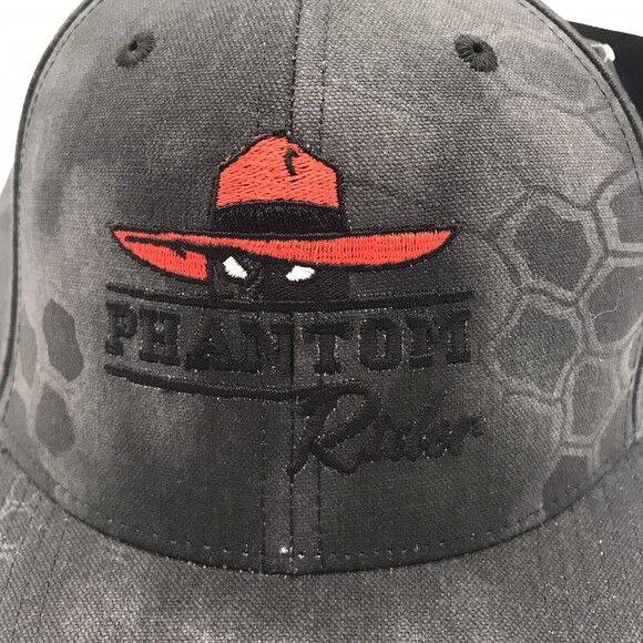 Kryptek Camo Charcoal Hat Phantom Rider Logo Unisex Snapback Baseball Cap NWT - Picture 4 of 10